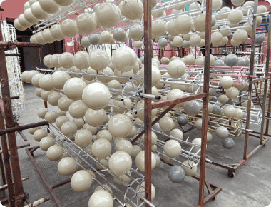 Upper ball rack