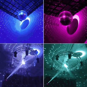 Hanging reflective mirror disco ball for family party, festival and Christmas decoration.