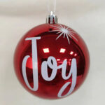 Colored glass ball christmas