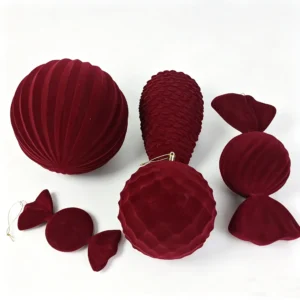 Flocked Christmas Ball Ornaments – Factory Direct Supply, Top Choice for Commercial Decoration & Shopping malls