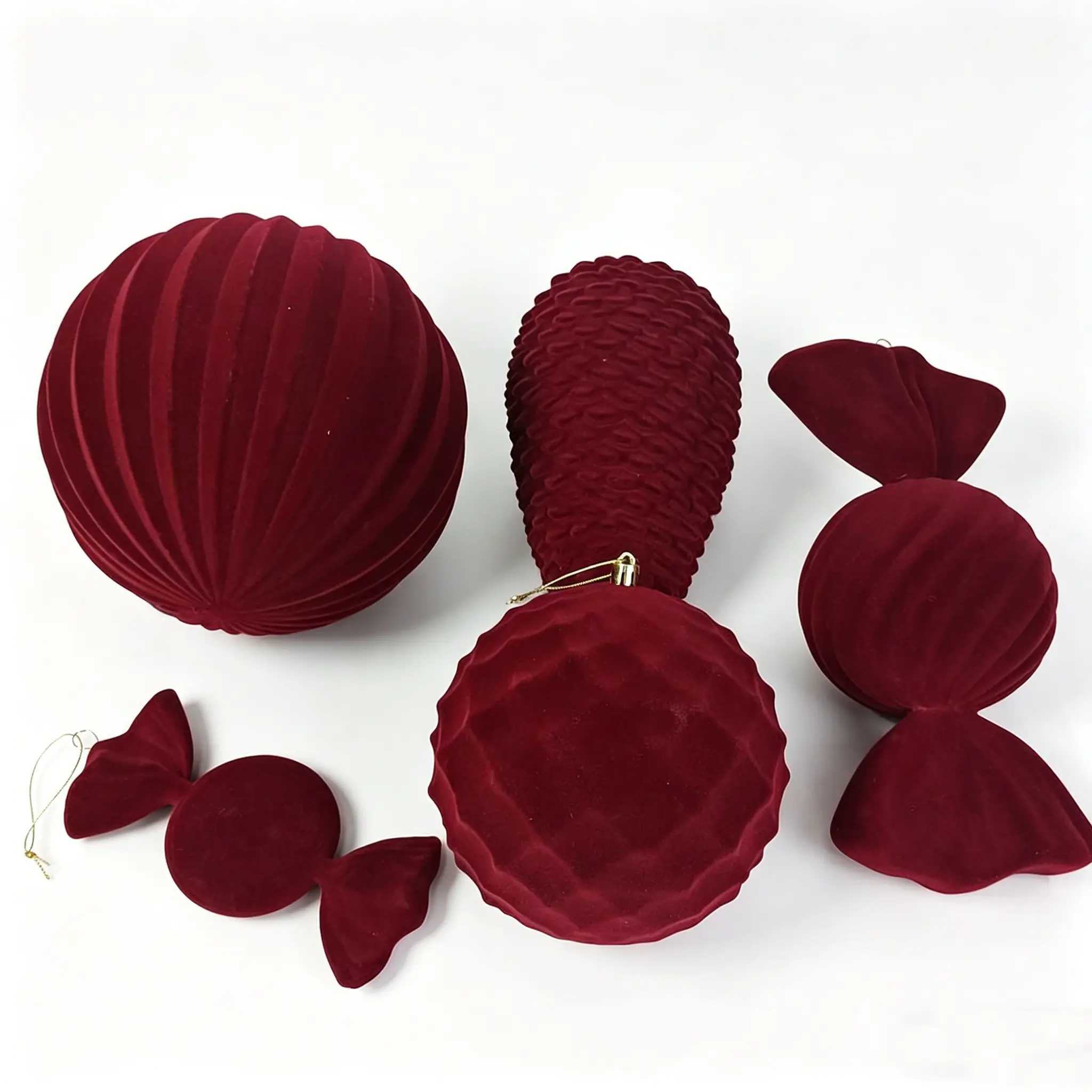 Flocked Christmas Ball Ornaments – Factory Direct Supply, Top Choice for Commercial Decoration & Shopping malls