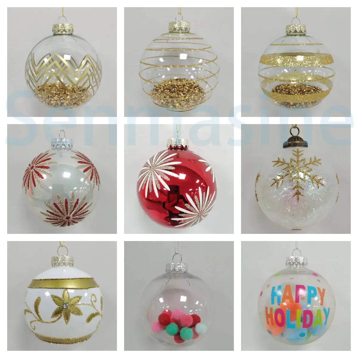 glass ball christmas ornaments​
