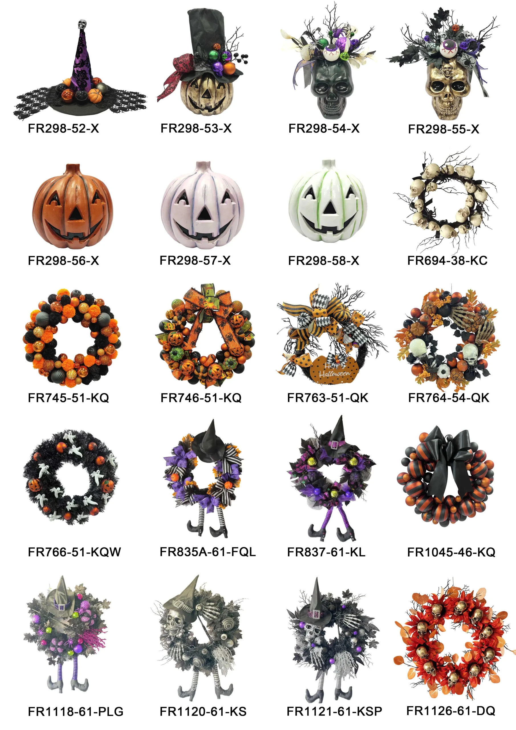 Halloween Wreath & Fall Pumpkin