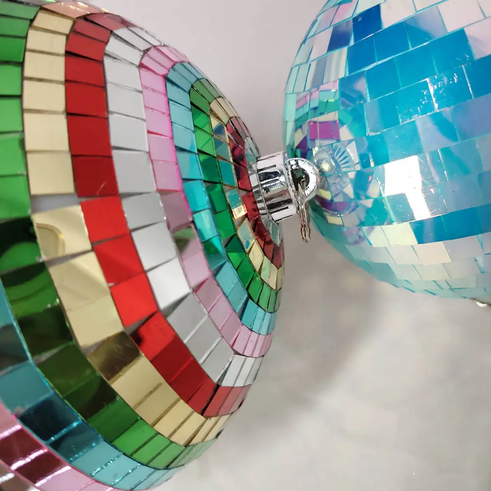 colorful mosaic baubles