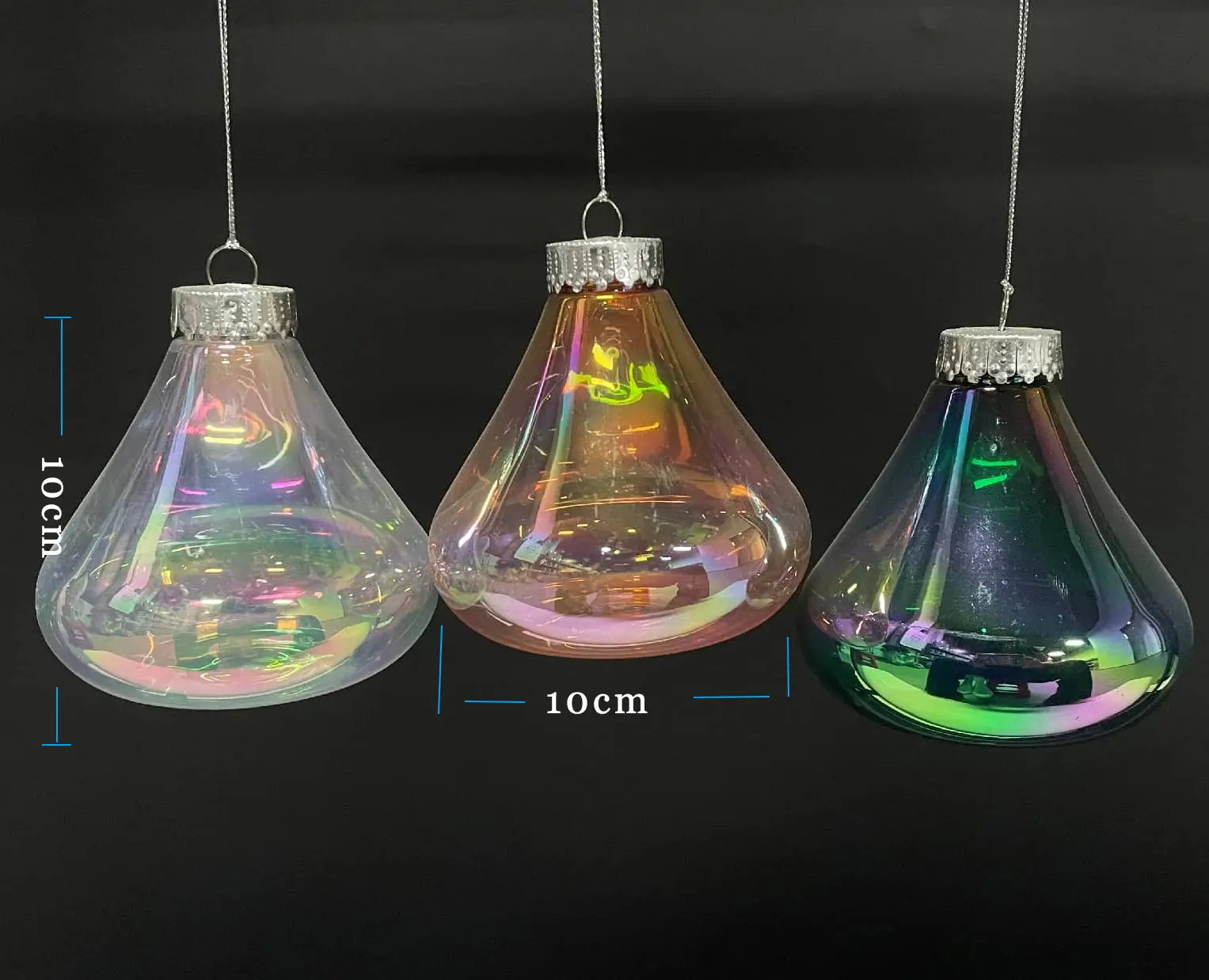 Vintage Electroplated PET Christmas Baubles – Unique Shape Christmas Tree Decor – Factory Direct Wholesale