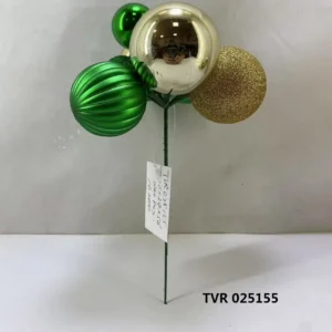 Factory Direct 17cm Christmas Ball Ornament Picks – Shiny/Matte/Glitter Multi-Finish – Perfect for Tree, Wreath & DIY Decor (OEM/ODM)