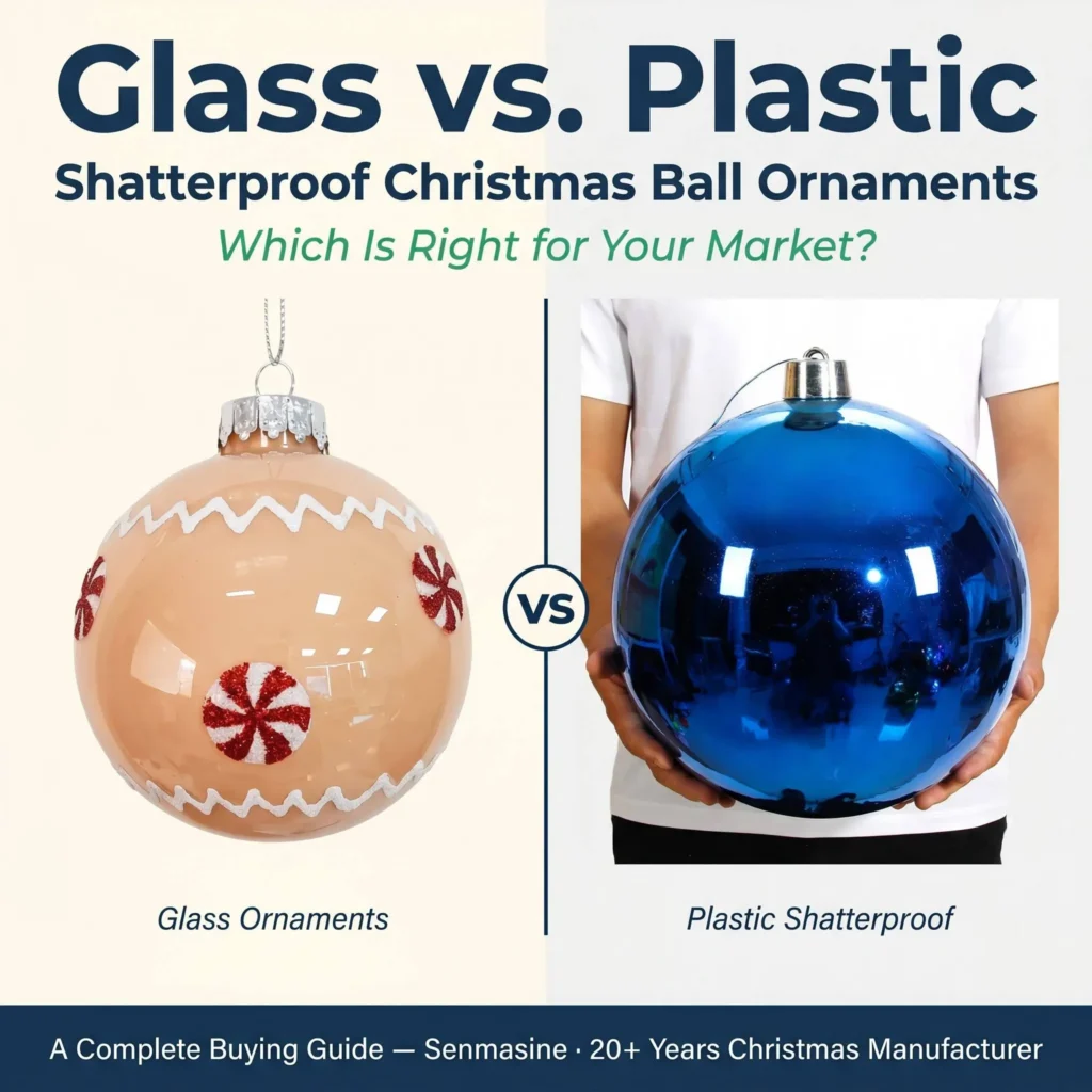 Glass vs. Plastic Shatterproof Christmas Ball Ornaments: Which Is Right for Your Market?