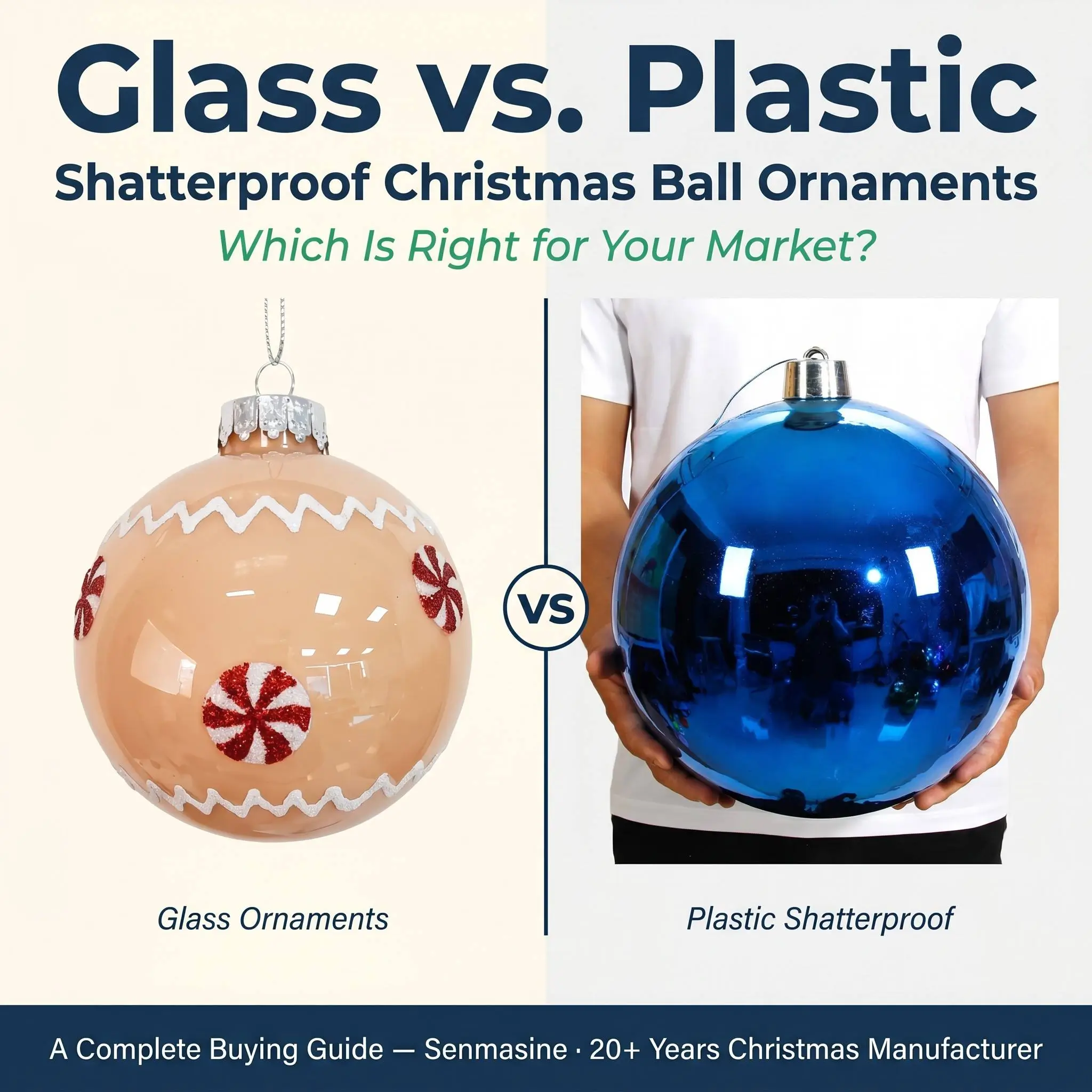 Glass vs. Plastic Shatterproof Christmas Ball Ornaments: Which Is Right for Your Market?