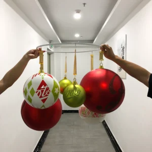 big hanging ornaments ball