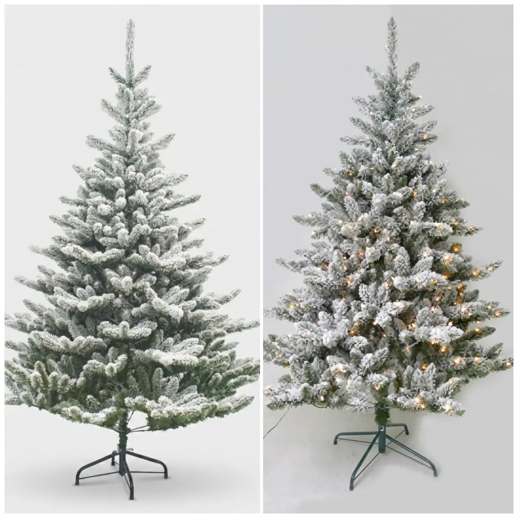 6-Foot Flocked Christmas Tree