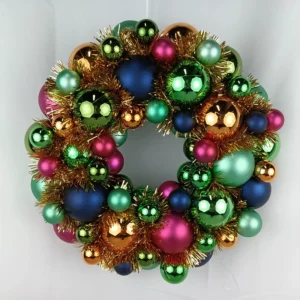33cm christmas bauble wreath