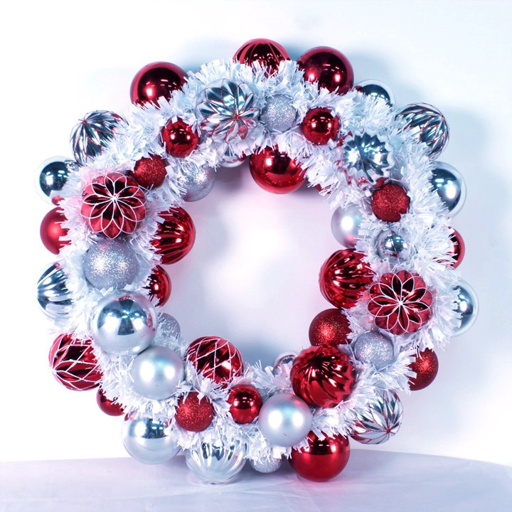70cm Personalized Xmas Bauble Wreath Ornament
