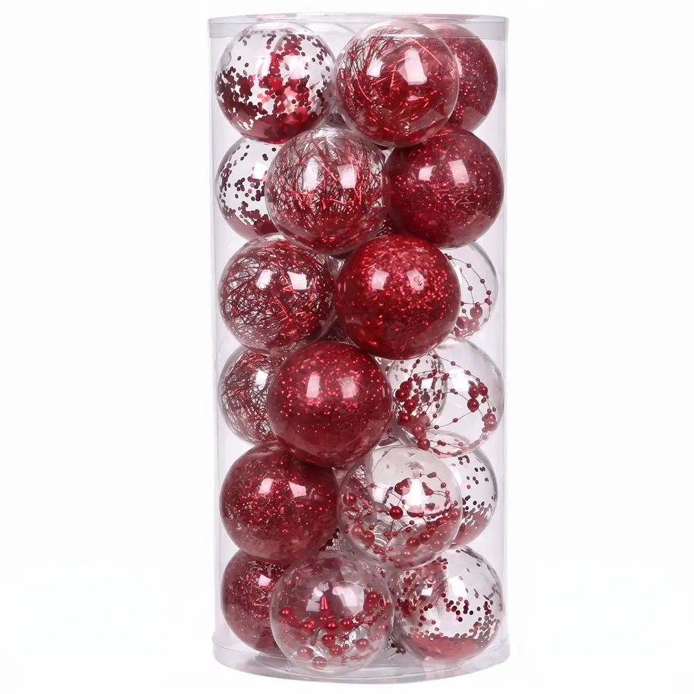 Hot selling popular clear plastic christmas ball ornament
