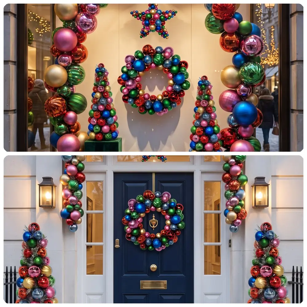 ball ornament wreath application