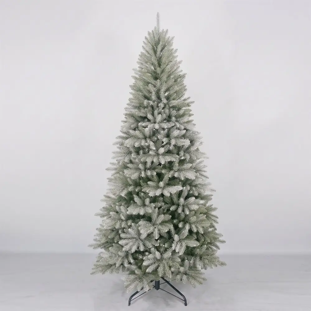 6ft white snow flocked christmas tree​ for indoor outdoor decoration