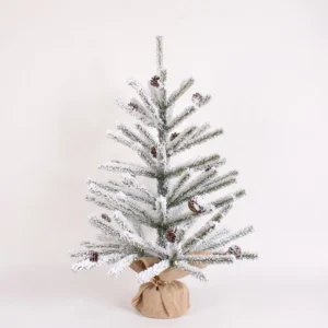 2ft slim mini flocked tabletop artificial christmas trees for sale