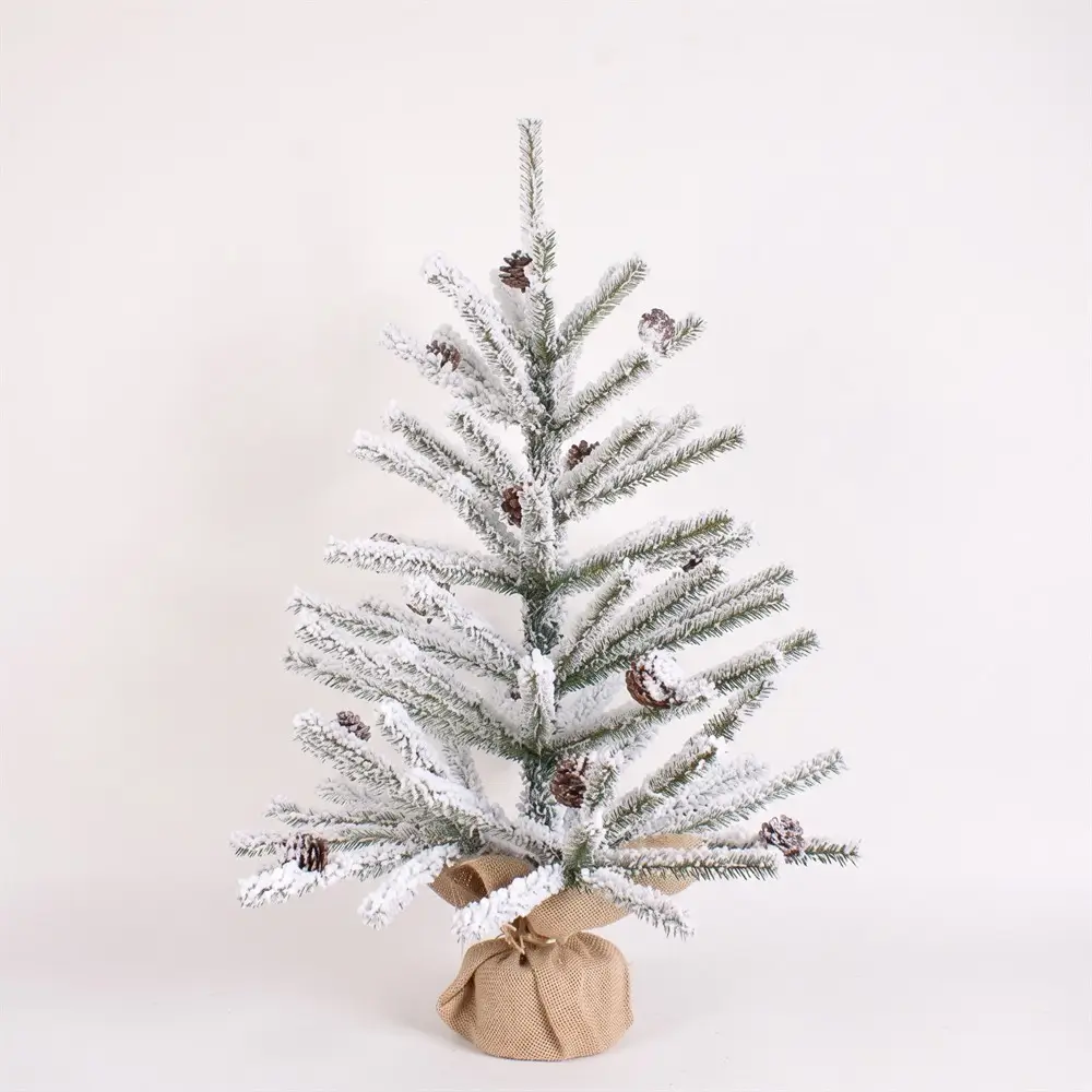 2ft slim mini flocked tabletop artificial christmas trees for sale