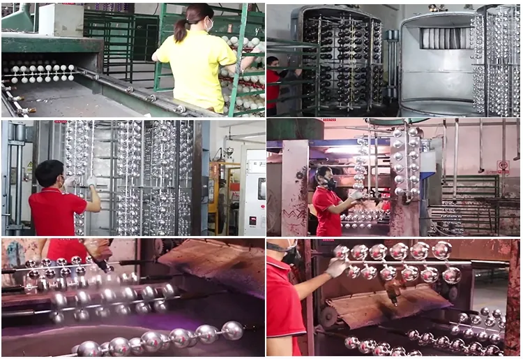 Precision electroplating and coating line for Christmas ball ornaments
