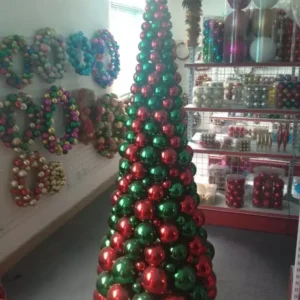 Indoor 180cm Large Artificial Xmas Tree Balls