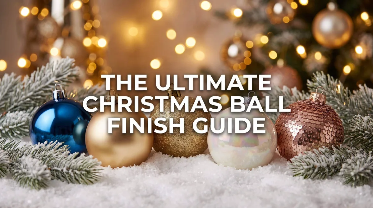 Christmas Ball Ornament Finish Guide: Shiny, Matte, Glitter, Pearl, Frosted & More