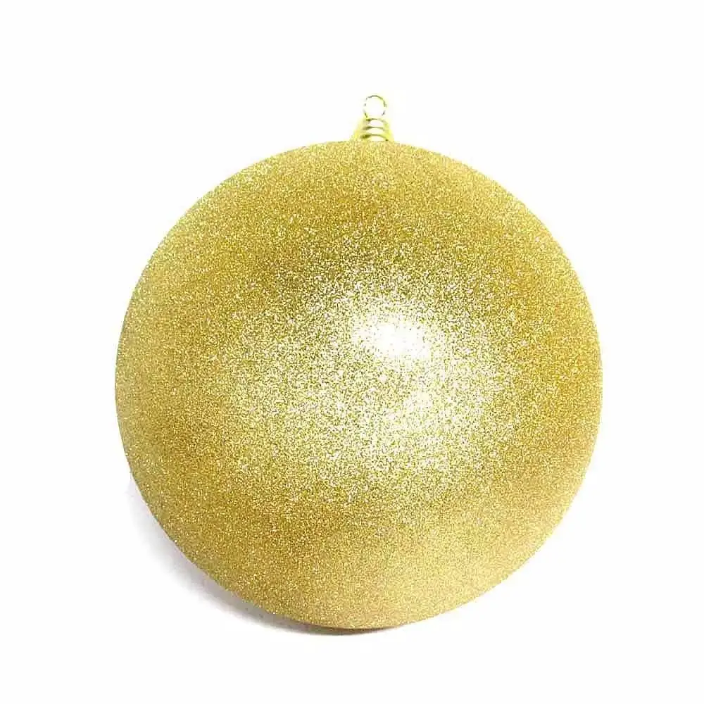 Gold sand glitter finish Christmas ball ornament
